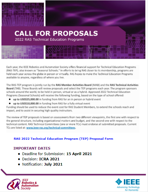 2022 call for proposals tep 2022