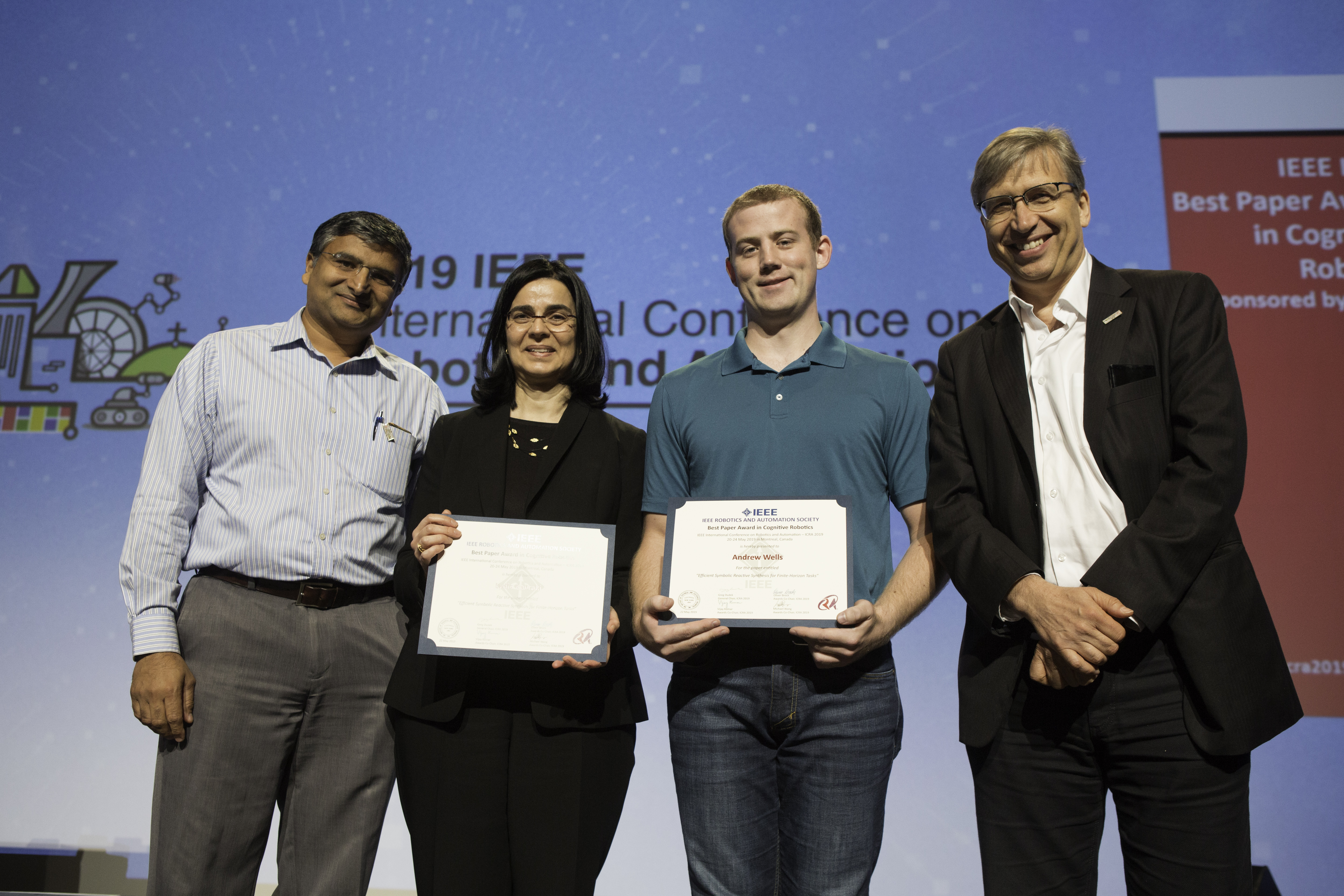 Best Paper Award in Cognitive Robotics