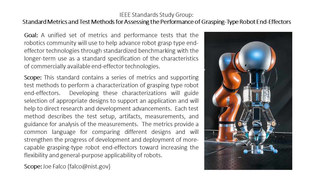 IEEE Grasp Performance Standards Study Group