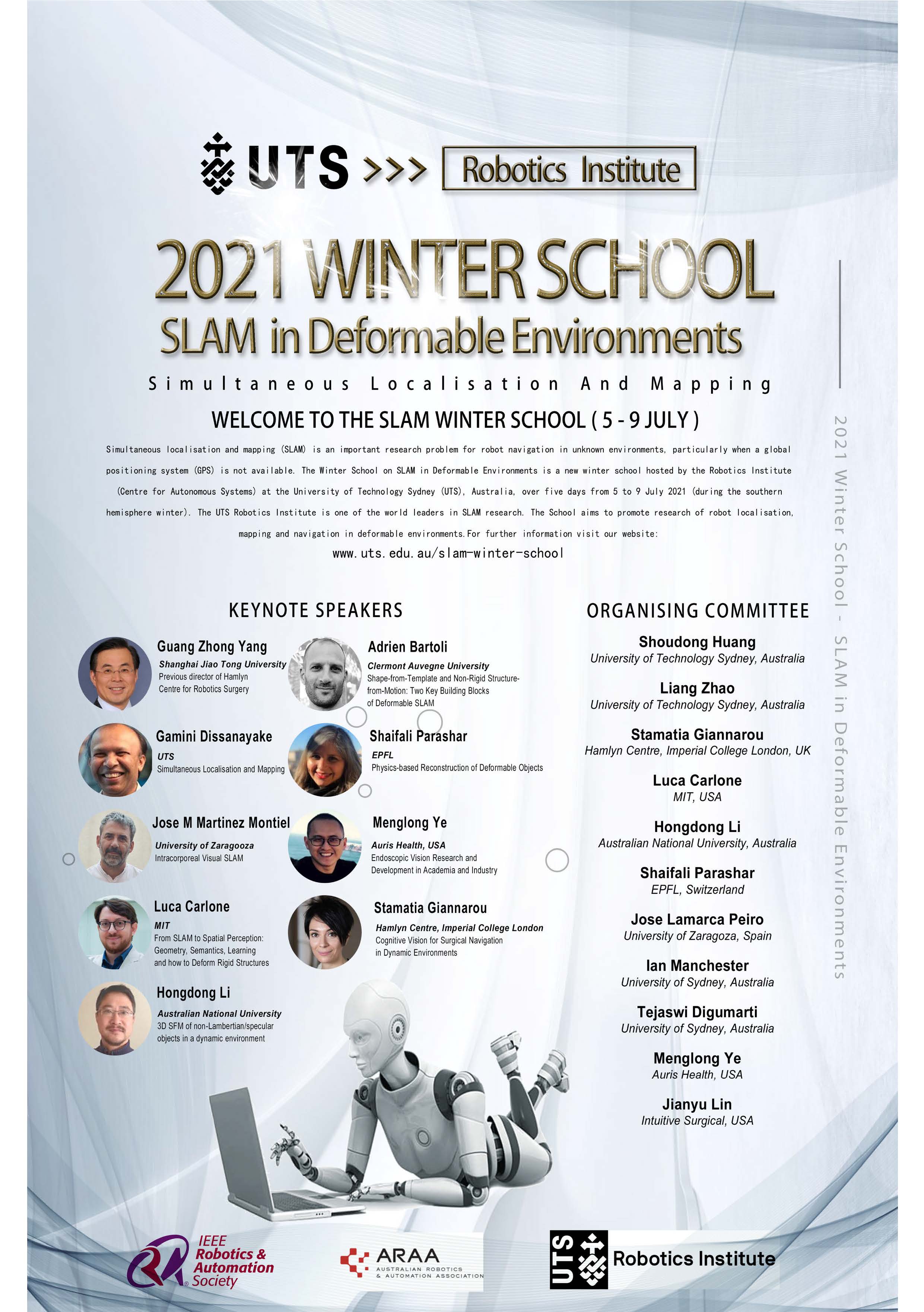 SLAM Winter School 2021 flyer