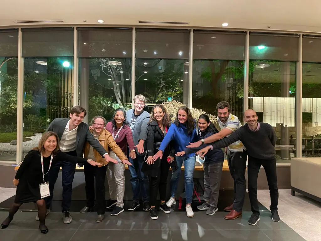 The RAS Women in Engineering Committee (WiE) meet for dinner at IROS 2022 - Kyoto