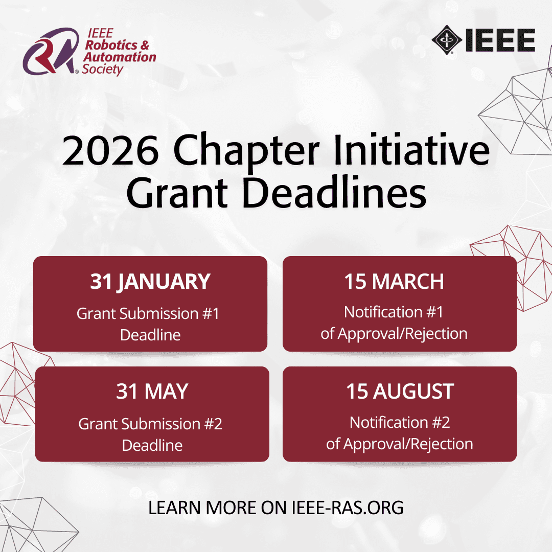 New Chapter Initiative Call for Applications: RAS Chapter Initiative Grants for 2026 - IEEE ...